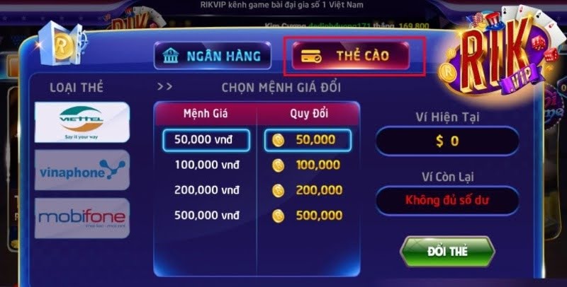 Thao tác rút tiền tại cổng game nhanh chóng